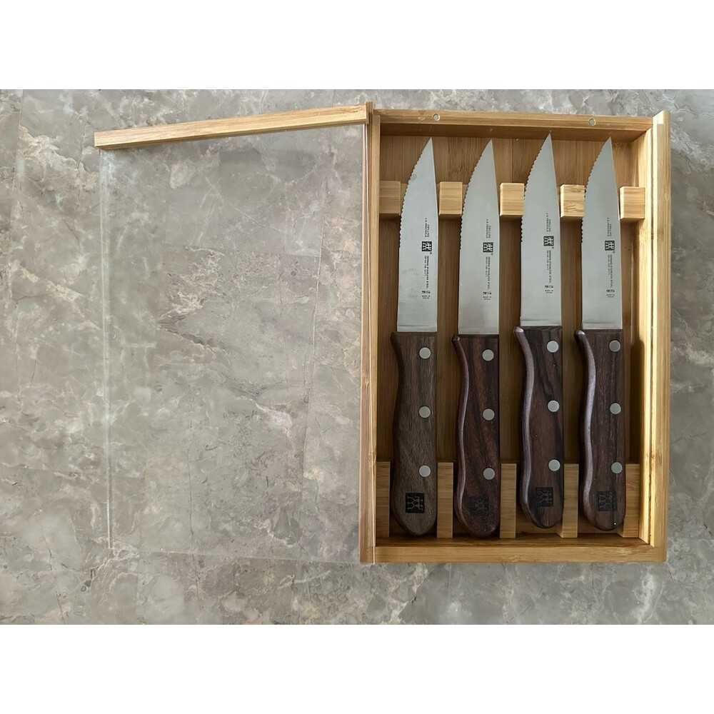 ZWILLING 4-pc Steakhouse Steak Knife Set with Storage Case